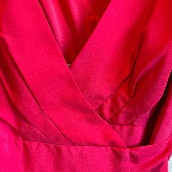 BHLDN Hitherto Anthropologie Chic Asymmetrical Red - Picture 2 of 15